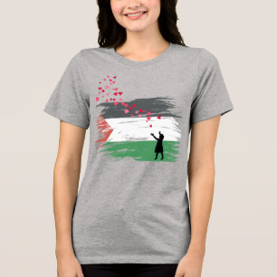 En Tri-matière T-Shirt Espoir et Amour Palestiniens – Solidarité