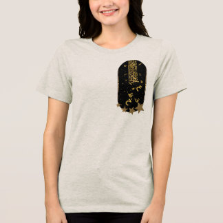 En Tri-matière T-Shirt esthétique Lune Or Art Islamique