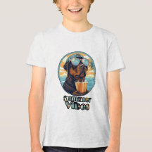 T-shirt Été Chien – Tee-shirt Humeur de Plage Cool