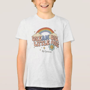 En Tri-matière T-shirt « Fais de beaux rêves petite », arc-en-cie