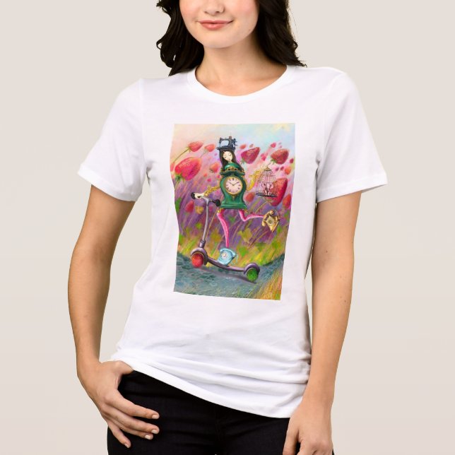 En Tri-matière T-Shirt Fantaisie Heureuse (Recto)
