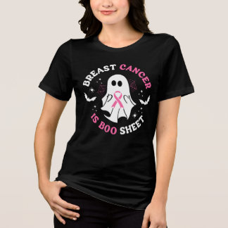 En Tri-matière T-shirt fantôme Breast Cancer Is Boo Sheet | Éping