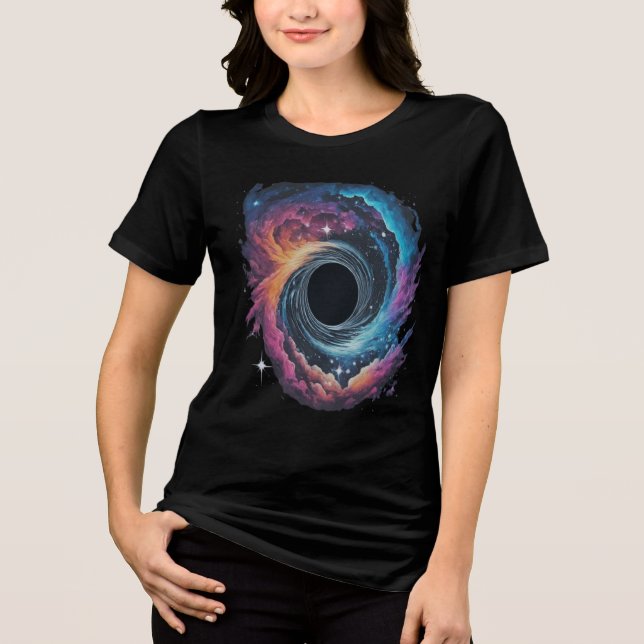 En Tri-matière T-shirt féminin Cosmic Vortex (Recto)