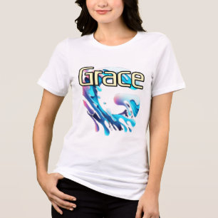En Tri-matière T-shirt Femme Bella+Canvas, Blanc, Adu
