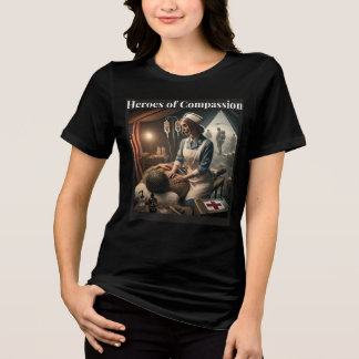 En Tri-matière T-shirt Femme Bella+Canvas, Blanc, Adu