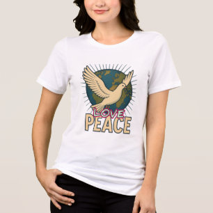 En Tri-matière T-shirt Femme Bella+Canvas, Blanc, Adu
