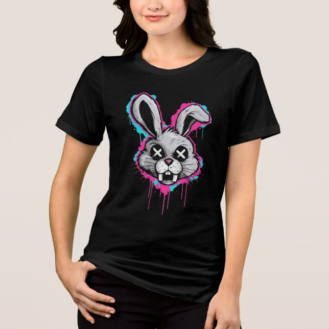 En Tri-matière T-shirt Femme - Debout dans le Comf (Recto)
