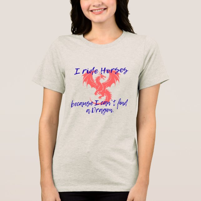 En Tri-matière T-Shirt Femme Dragon (Recto)