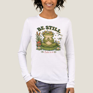 En Tri-matière T-Shirt femme Foi chrétienne Restez calme