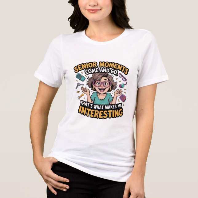 En Tri-matière T-shirt femme Humour de la vieillesse (Recto)