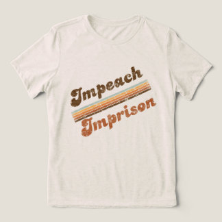 En Tri-matière T-shirt femme Impeach | Emprisonné Devant & Dos