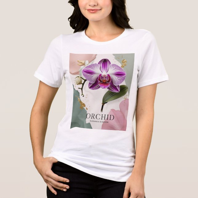 En Tri-matière T-shirt femme orchidée élégante (Recto)