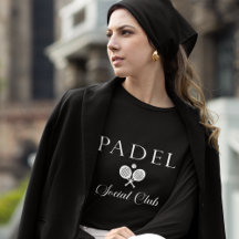 T-Shirt Femme Padel – Padel Social Club Noir
