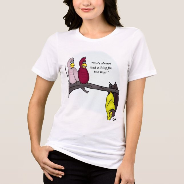 En Tri-matière T-shirt femme rose pâle pour garçons maladroits (Recto)