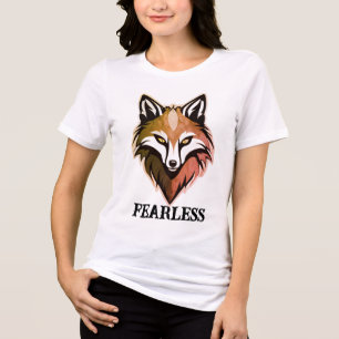 En Tri-matière T-shirt Femme Wolf sans peur - Freefit Bella+Canv
