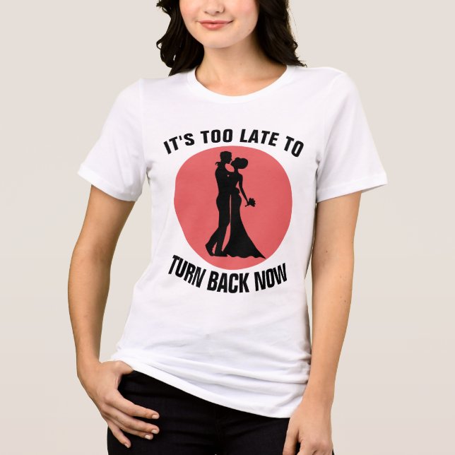 En Tri-matière T-Shirt fiançailles de bachelorette (Recto)