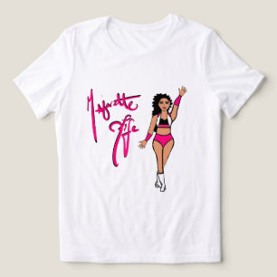 En Tri-matière T-shirt fille à trois couleurs rose Twirl
