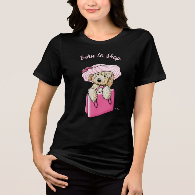 En Tri-matière T-shirt fille Goldendoodle (Recto)