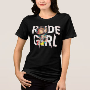 En Tri-matière T-Shirt Fille Indocile opacité rébellion 