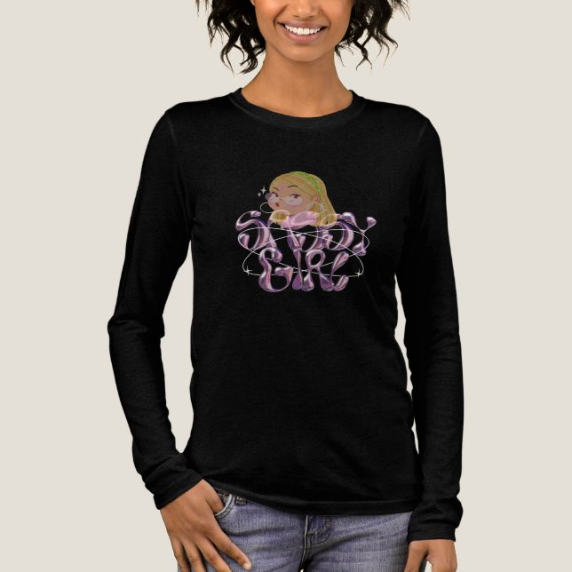 En Tri-matière T-Shirt Fille Sassy Violet (Recto)