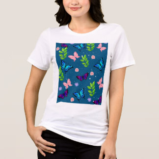 En Tri-matière T-Shirt Fleur de Papillon