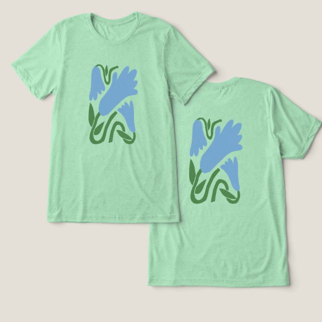 En Tri-matière T-Shirt Fleur Parfume Beaucoup (Design Recto & Verso)