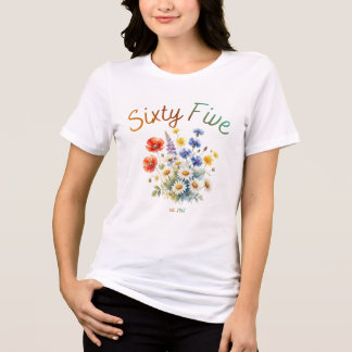 En Tri-matière T-Shirt Fleur Sixty Five