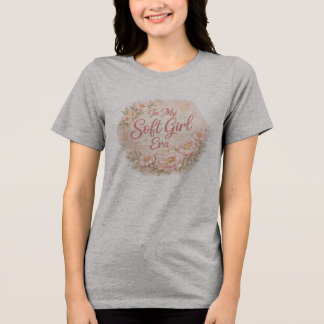 En Tri-matière T-Shirt Floral Aesthetic De Mon Ère De Fille Douce