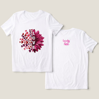 En Tri-matière T-Shirt Floral Élégant