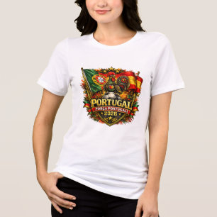 En Tri-matière T-Shirt FORÇA PORTUGAL 🇵🇹 Fierté du Portugal