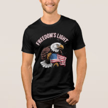 T-shirt Freedom's Light Bald Eagle USA