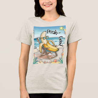 En Tri-matière T-shirt Fruit Fruit Été - Banane "Peelin' Good"