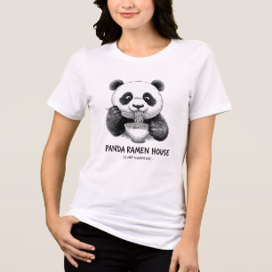 En Tri-matière T-shirt Fun Panda Ramen 🍜 “Panda Ramen House