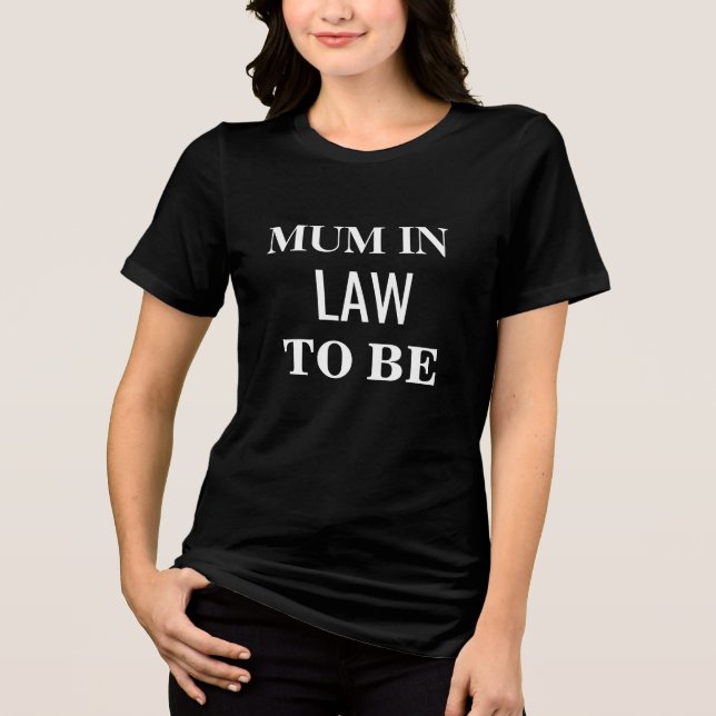 En Tri-matière T-shirt « Future Belle-Mère » – Maman de mon futur (Recto)