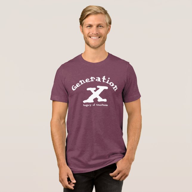 En Tri-matière T-shirt Génération X (Recto plein)