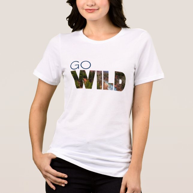 En Tri-matière T-shirt Go WILD Abondance Active (Recto)