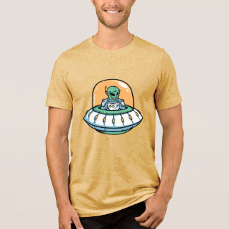 En Tri-matière T-shirt graphique alien 