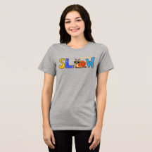 T-shirt graphique avec un escargot lent mignon