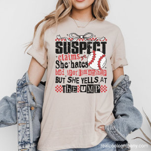 En Tri-matière T-shirt graphique baseball spirituel - Suspect de