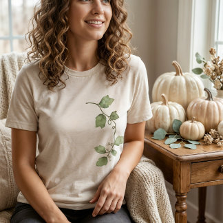En Tri-matière T-Shirt graphique botanique Harvest Vine
