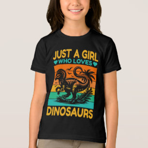En Tri-matière T-shirt graphique Boy Girl Love Mosasaurus 2026