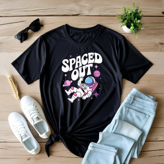 En Tri-matière T-Shirt Graphique De L'Astronaute