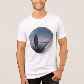 En Tri-matière T-shirt graphique esthétique - Art minimal pour De