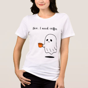 En Tri-matière T-shirt graphique fantôme drôle 'Bouh, j'ai besoin