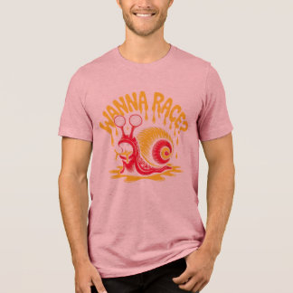 En Tri-matière T-Shirt Graphique Fun et Ironique d'Escargot - Tu
