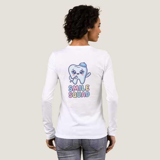 En Tri-matière T-Shirt Graphique Humour Dentaire (Verso complet)