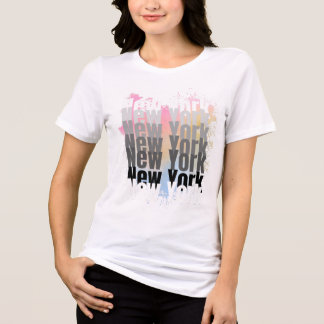 En Tri-matière T-shirt graphique New York tendance