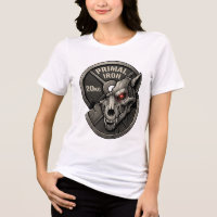 T-Shirt Graphique Plaque de Poids de Gym Loup de F