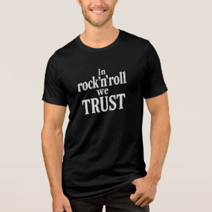 En Tri-matière T-Shirt Graphique Rock 'n' Roll We Trust
