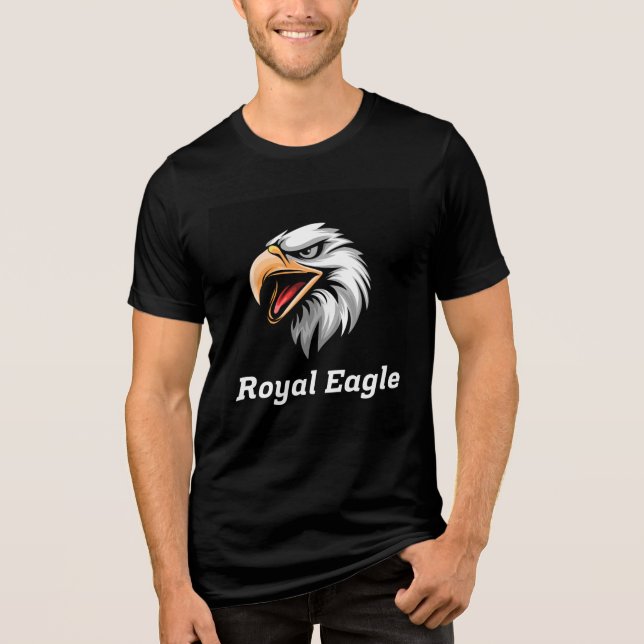 En Tri-matière T-Shirt Graphique Royal Eagle (Recto)